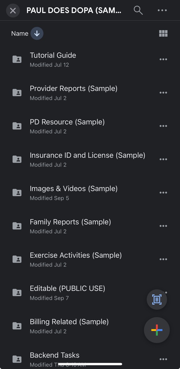 PDD Parent Drive Folder